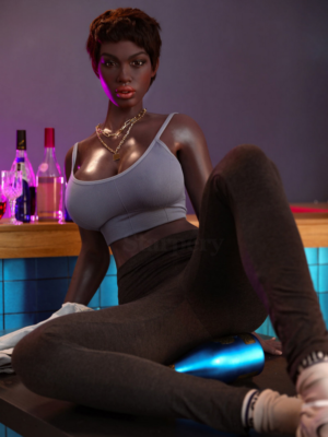 Zara - Sexy Ebony Short Hair TPE Realistic Sex Doll
