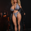 10005(1) Leopard Queen - Curly Blonde Wild Bikini TPE Realistic Sex Doll