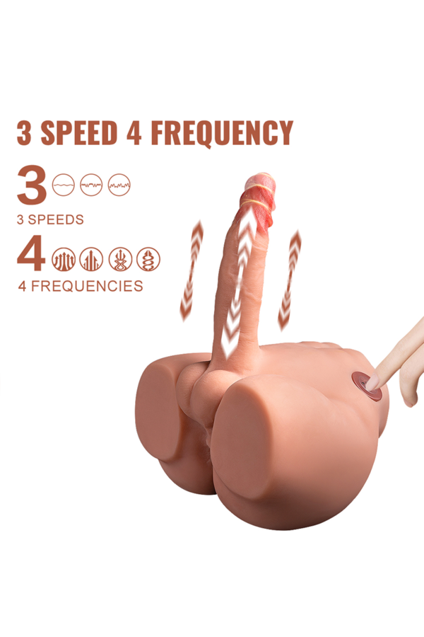 Realistic Butt Masturbator | Vibrating & Thrusting for Shared Spaces