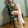 0U9A0717(1) Lavender Tease - Purple Bob Hair Denim Shorts TPE Realistic Sex Doll