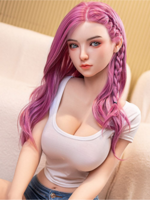 Jade - Vibrant Pink Hair Casual Crop Top TPE Realistic Sex Doll