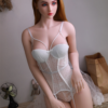 Sara - White Lace Corset Ginger TPE Realistic Sex Doll