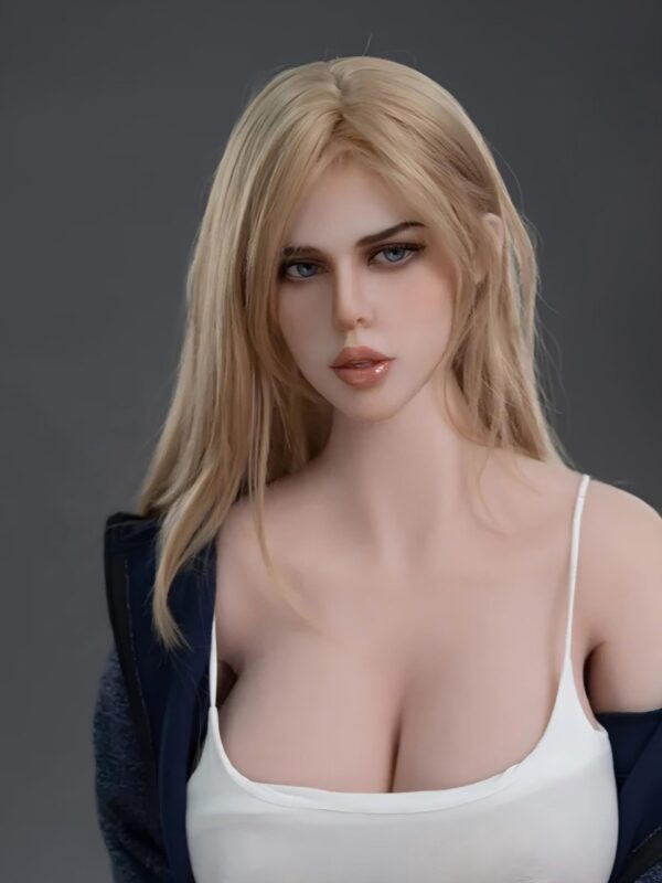 Casual Curves - White Tank Top & Denim Jacket TPE Realistic Sex Doll