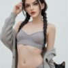 10002(1) Pigtail Cutie - Adorable Polka Dot Lingerie TPE Realistic Sex Doll