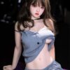 10002(1) Scarlett - Grey Ruffle Top Brunette TPE Realistic Sex Doll