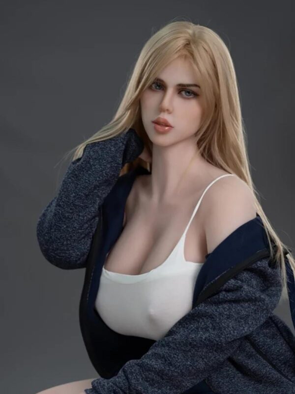 Casual Curves - White Tank Top & Denim Jacket TPE Realistic Sex Doll