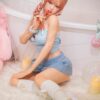 10003(1) Candy Kitty - Pink Braids Hello Kitty Crop Top TPE Realistic Sex Doll