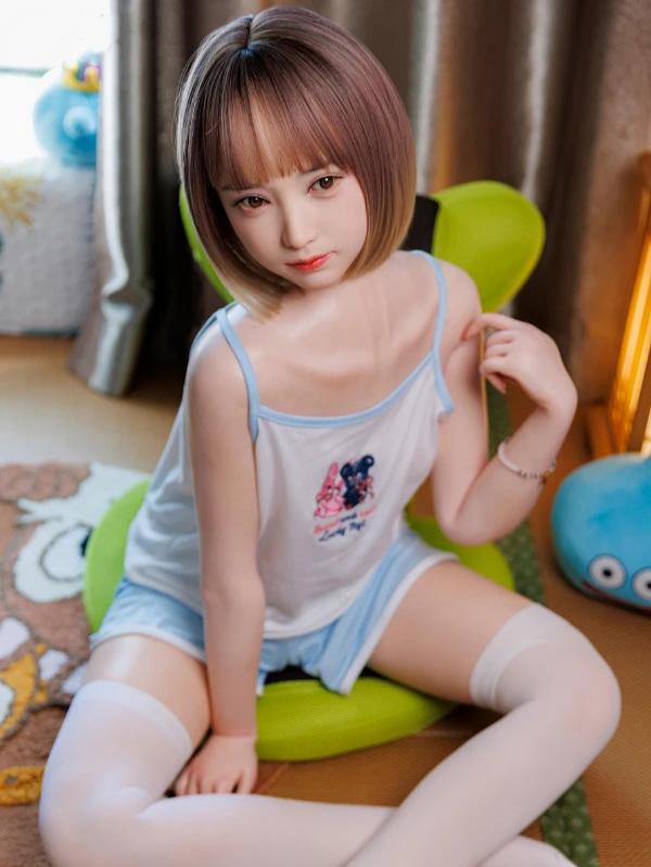 10004(1) Penelope - Light Blue Pajama Short Set TPE Realistic Sex Dol