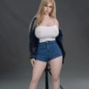 Casual Curves - White Tank Top & Denim Jacket TPE Realistic Sex Doll