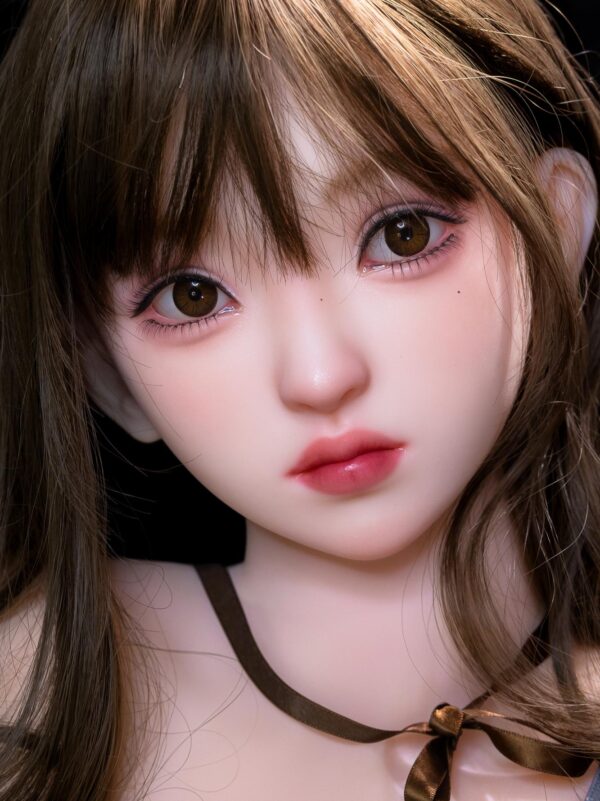 10005(1) Scarlett - Grey Ruffle Top Brunette TPE Realistic Sex Doll