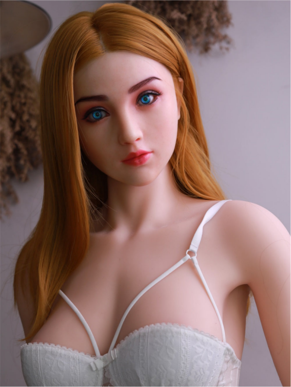 Sara - White Lace Corset Ginger TPE Realistic Sex Doll