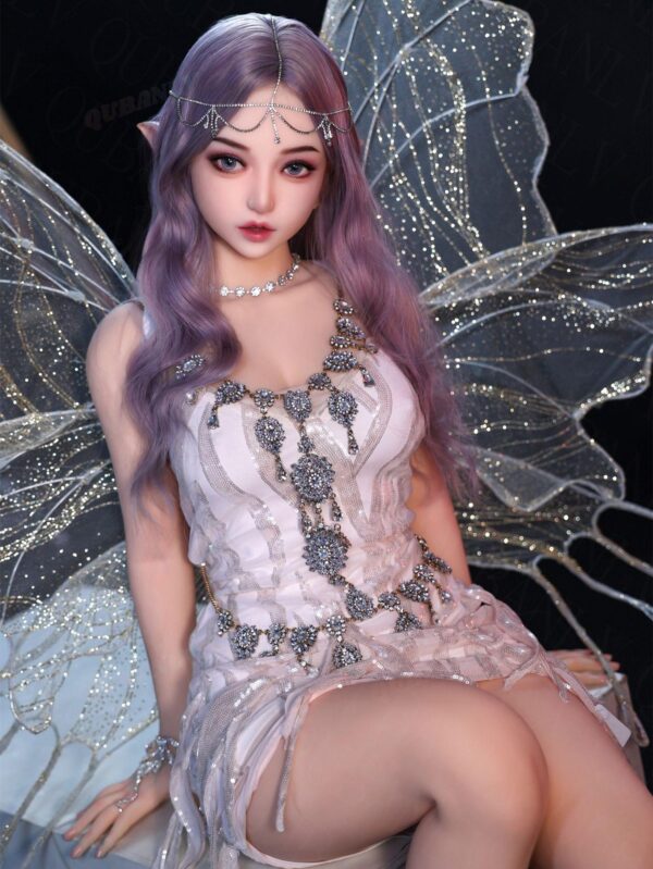 Fairy Enchantress - Purple Hair Elf Fairy Wings TPE Realistic Sex Dol