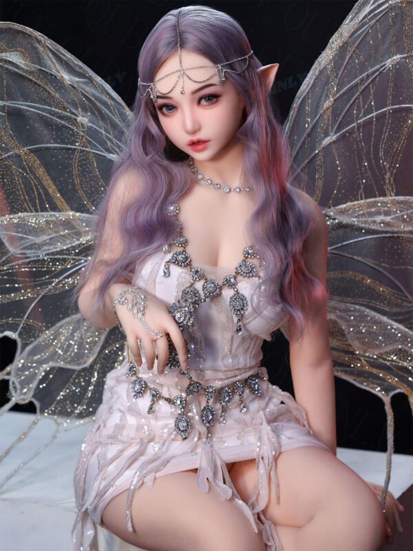 Fairy Enchantress - Purple Hair Elf Fairy Wings TPE Realistic Sex Dol