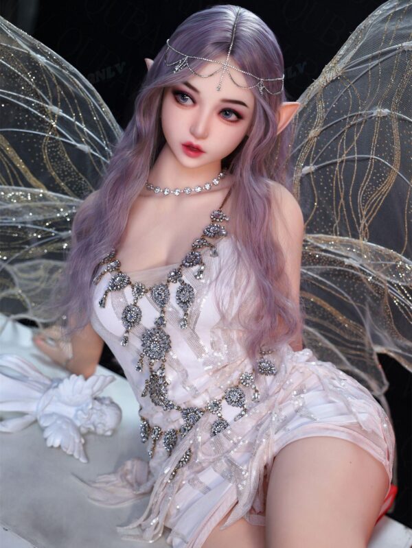 Fairy Enchantress - Purple Hair Elf Fairy Wings TPE Realistic Sex Dol
