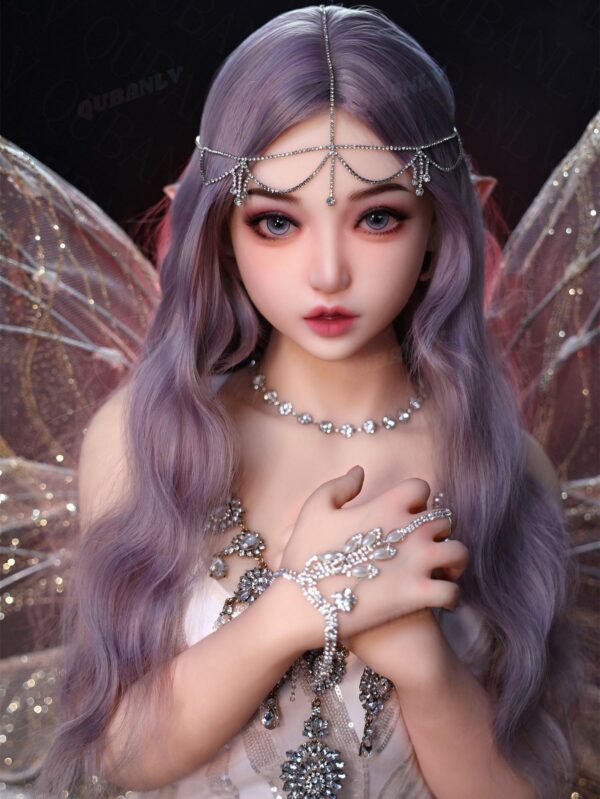 Fairy Enchantress - Purple Hair Elf Fairy Wings TPE Realistic Sex Dol