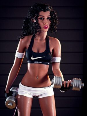 Fitness Queen - Athletic Black Nike Sports Bra TPE Realistic Sex Doll